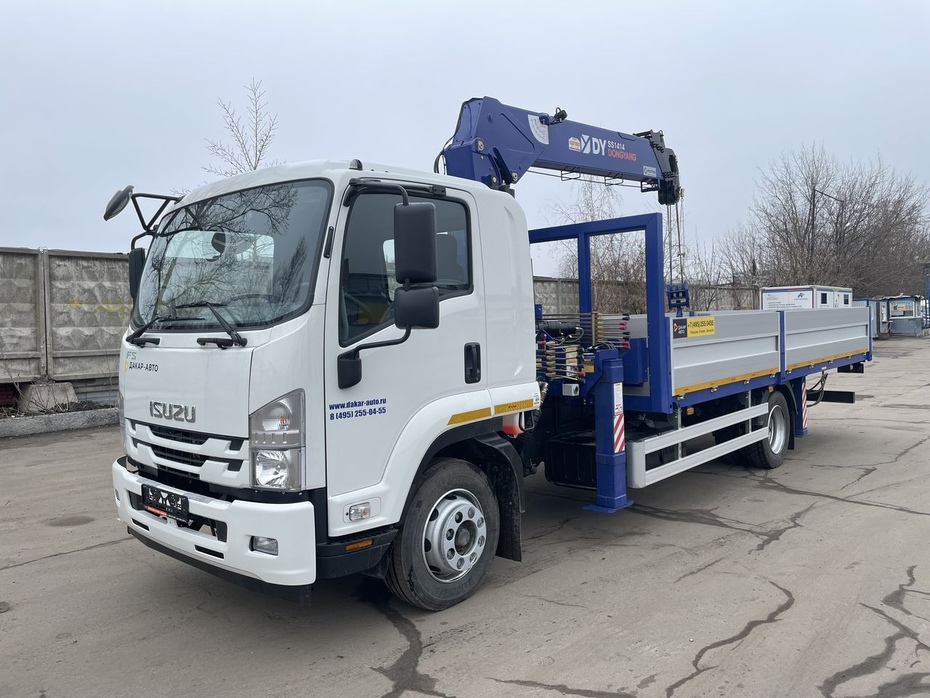 ISUZU FSR34-ULN (12т) С КМУ DONGYANG SS1414 (7т) БОРТ 6,0×2,55×0,6м